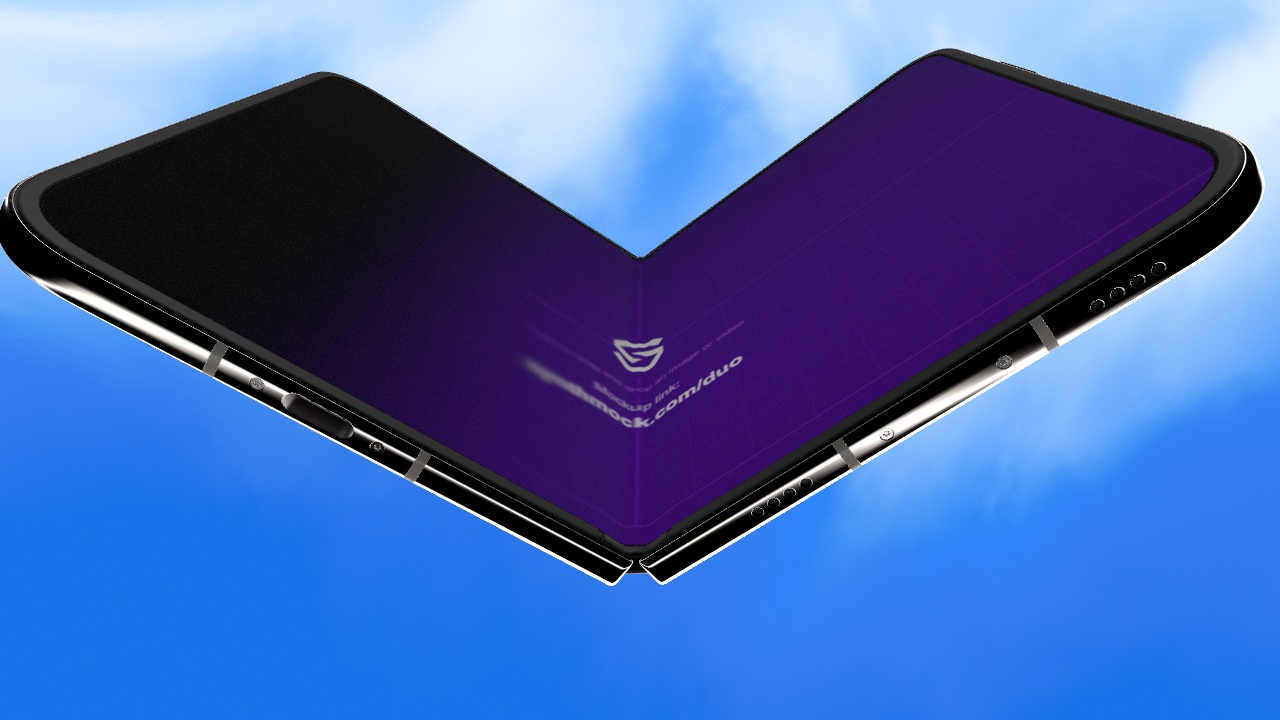 Iphone Duo 1 — iPhone Duo 3D mockup template
